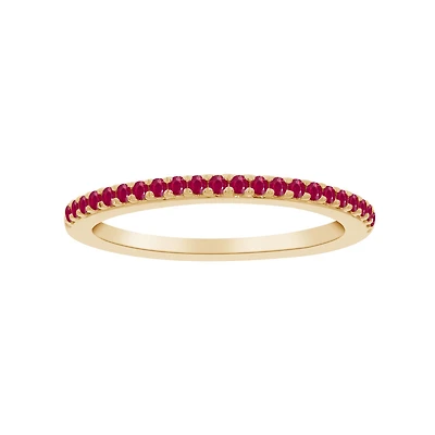 Bague en Rubis - Or 10k. Color: jaune | Doucet Latendresse