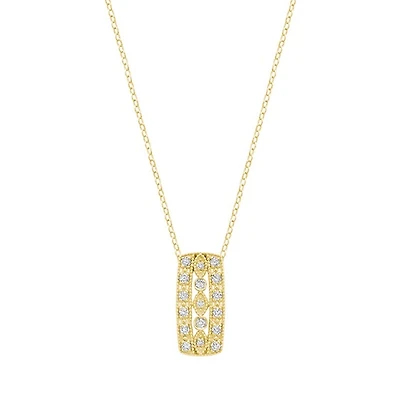 Pendant - 10k Gold & Diamonds. Color: yellow | Doucet Latendresse