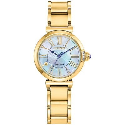 Women's watch WITH  gold-tone stainless steel case and bracelet | Doucet Latendresse
