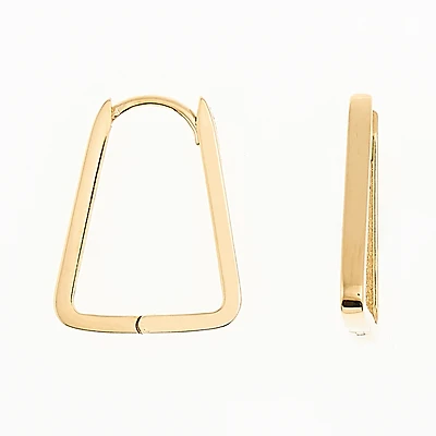Boucles d'Oreilles Triangulaire - Or 10k. Color: jaune | Doucet Latendresse