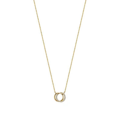 Circle of Life Necklace - 10k Gold & Diamonds. Color: yellow | Doucet Latendresse