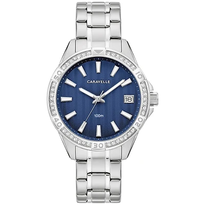 Caravelle Watch Aqualuxx with Stainless Steel Bracelet and Case