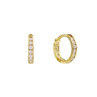 Earrings for women 10k Gold and Zircon
