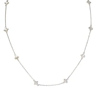 Collier Femme- trèfle nacré  -argent.925-rhodium. Color: argent | Doucet Latendresse