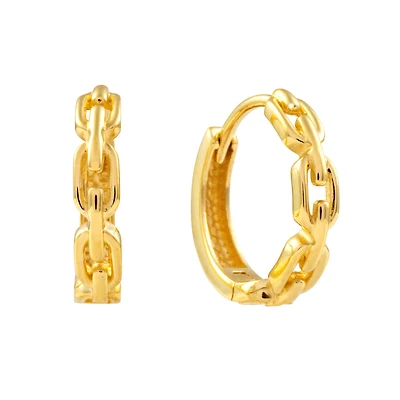 Boucles d'oreilles pour Femme trombone  Or-10k. Color: jaune | Doucet Latendresse