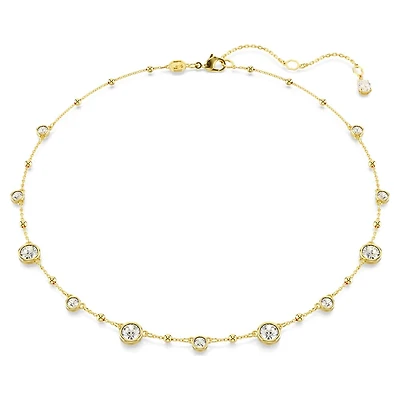 Collier Imber en Métal Plaqué Or avec Cristaux Swarovski - 38 - 45 cm. Color: jaune | Doucet Latendresse