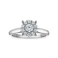 10K Gold Cocktail Ring with Lab-Grown Diamonds
