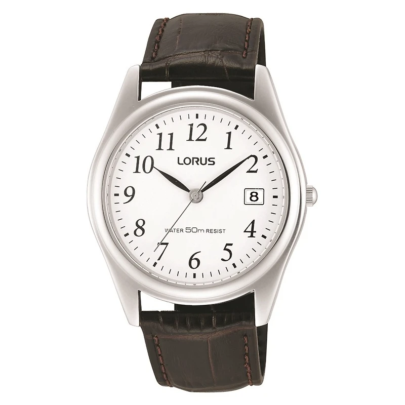Men's watch with genuine leather strap | Doucet Latendresse