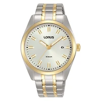 Montre pour Homme avec cadran soleillé blanc, boîtier en acier inoxydable et fond vissé | Doucet Latendresse