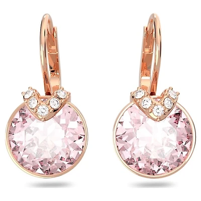 Pendants d'oreilles Bella V. Color: rose | Doucet Latendresse