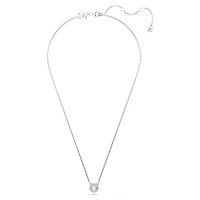 Collier Una Angelic en Métal Rhodié avec Cristaux Swarovski - 38 - 44 cm. Color: blanc | Doucet Latendresse