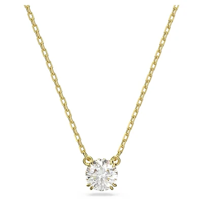 Collier Stilla en Métal Plaqué Or avec Cristal Swarovski - 38 - 42 cm. Color: jaune | Doucet Latendresse