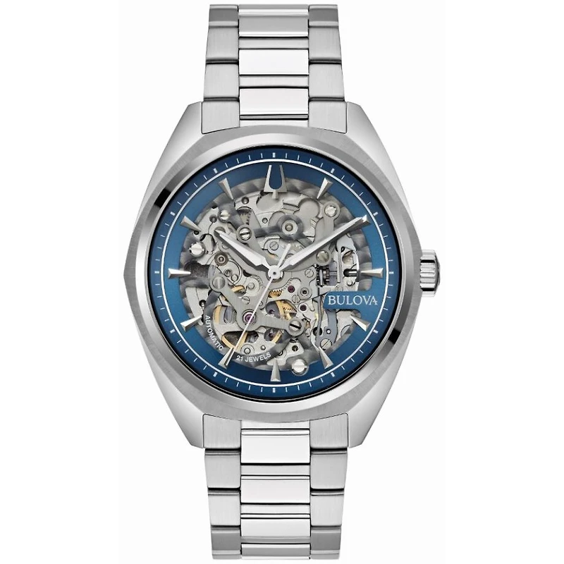 Men's watch with 21-jewel automatic skeleton movement display | Doucet Latendresse