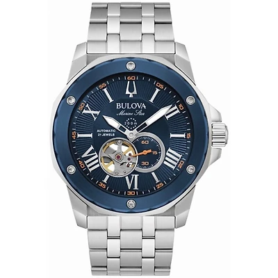 Montre Automatique Bulova Marine Star 45mm en Acier Inoxydable – Cadran Bleu | Doucet Latendresse