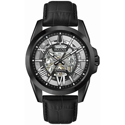 Montre pour homme En acier inoxydable avec boîtier noir. | Doucet Latendresse