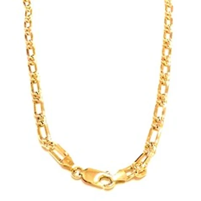 Chaine figaro 22'' en Or 10K. Color: jaune | Doucet Latendresse