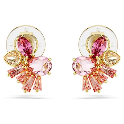 Boucles d'oreilles clip GemaTailles variées, Fleur, Roses, Placage de ton or. Color: yellow | Doucet Latendresse