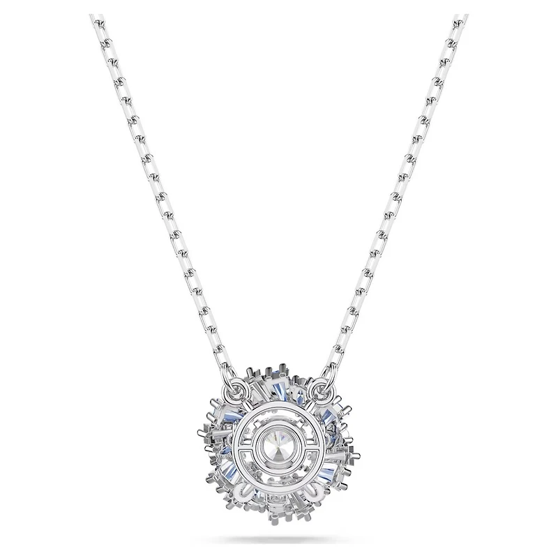 Collier Idyllia en Métal Rhodié avec Cristaux Swarovski - 38 - 45 cm. Color: blanc | Doucet Latendresse