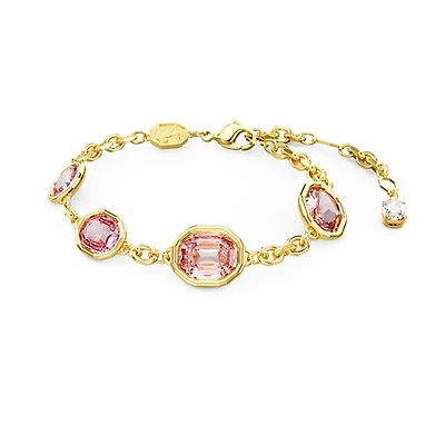 Bracelet ImberTaille octogonale, Rose, Placage de ton or. Color: jaune | Doucet Latendresse
