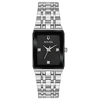 Montre Bulova Quadra avec Bracelet et Boitier en Acier Inoxydable