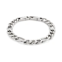 Bracelet à maillons Figaro 9.5mm. Color: blanc | Doucet Latendresse