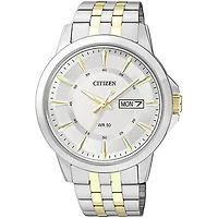 CITIZEN H.ACIER INOX 2TONS CADRAN BLANC | Doucet Latendresse