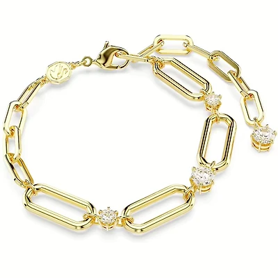 Constella braceletWhite, Gold-tone plated. Color: yellow | Doucet Latendresse