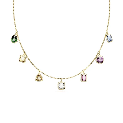 Collier Stilla en Métal Plaqué Or avec Cristaux Swarovski Mix - 38 - 45 cm. Color: jaune | Doucet Latendresse