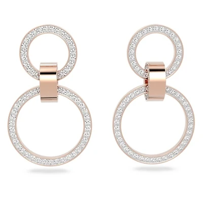 Dextera hoop earrings. Color: pink | Doucet Latendresse