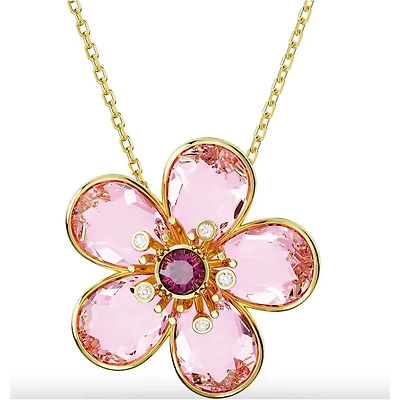 Collier Florere en Métal Plaqué Or avec Cristaux Swarovski - 43cm. Color: jaune | Doucet Latendresse