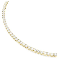 Collier Matrix Tennis en Métal Plaqué Or avec Cristaux Swarovski - 16