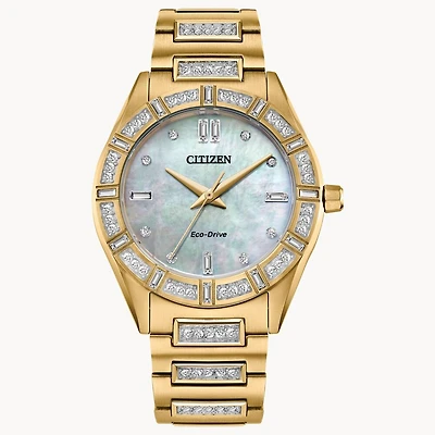 Montre Citizen Silhouette Crystal avec Bracelet et Boitier en Acier Inoxydable - 34mm | Doucet Latendresse