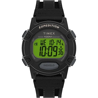 Timex Expedition CAT5 Leather Strap Watch (Model: TW4B252009J), Black | Doucet Latendresse