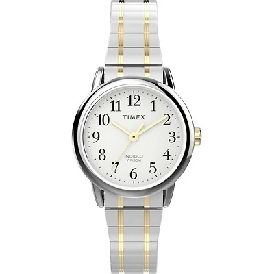 Easy Reader Montre à bracelet extensible en acier inoxydable de 25 mm | Doucet Latendresse