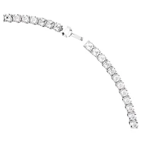 Collier Matrix Tennis en Métal Rhodié avec Cristaux Swarovski - 16
