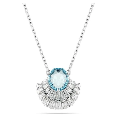 Pendentif IdylliaCoquillage, Bleu, Rhodié. Color: blanc | Doucet Latendresse
