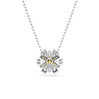 Collier Idyllia en Métal Rhodié avec Cristaux Swarovski - 38 - 45 cm. Color: blanc | Doucet Latendresse
