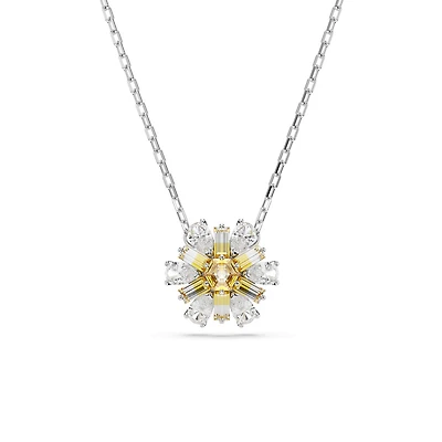 Collier Idyllia en Métal Rhodié avec Cristaux Swarovski - 38 - 45 cm. Color: blanc | Doucet Latendresse