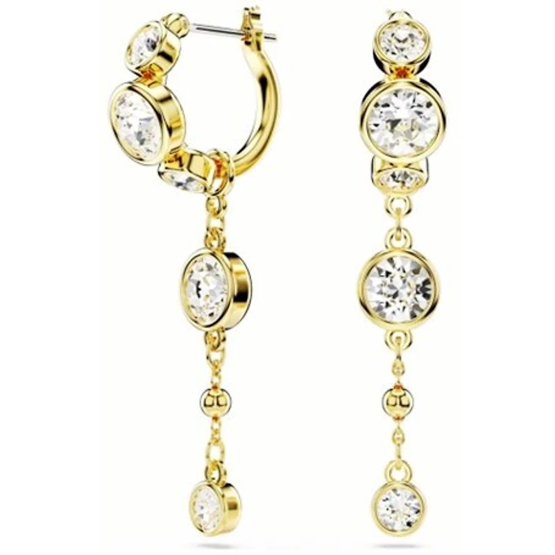 Boucles d'oreilles en forme de goutte d'ambreTaille ronde, Blanc