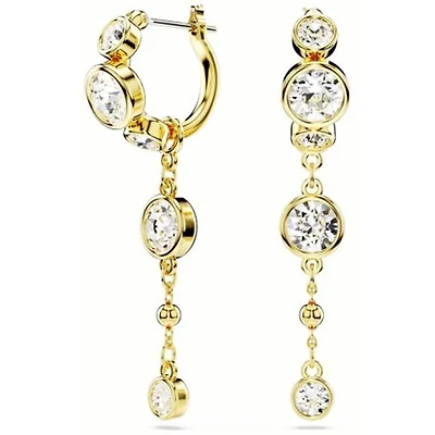 Boucles d'oreilles en forme de goutte d'ambreTaille ronde, Blanc