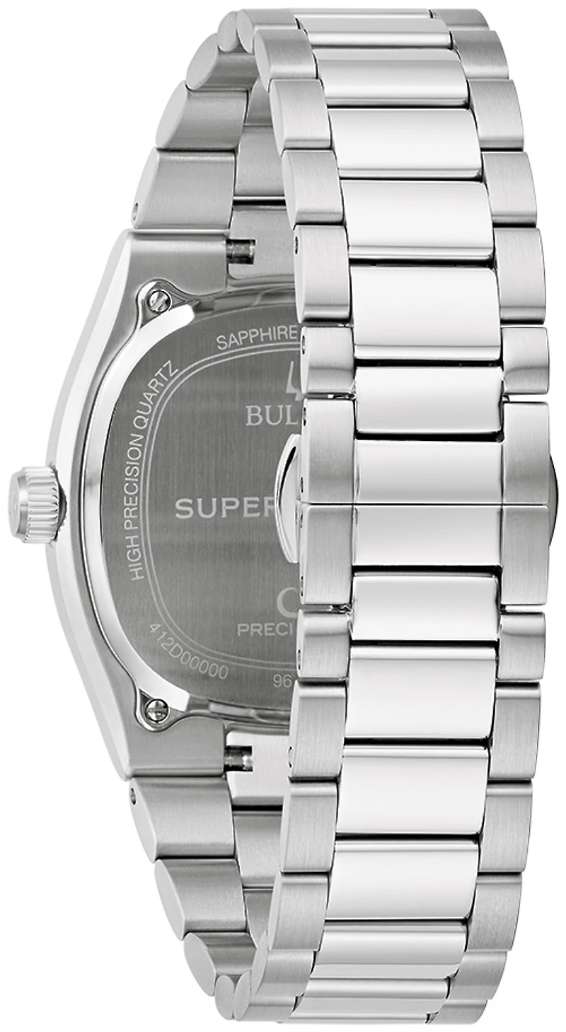 Bulova Watch Super Seville with Stainless Steel Bracelet and Case