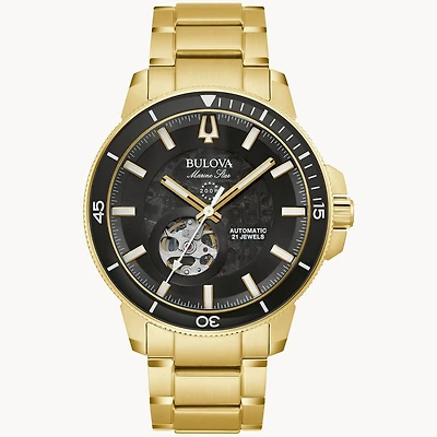 Bulova Watch Marine Star with Stainless Steel Bracelet and Case - 45mm | Doucet Latendresse