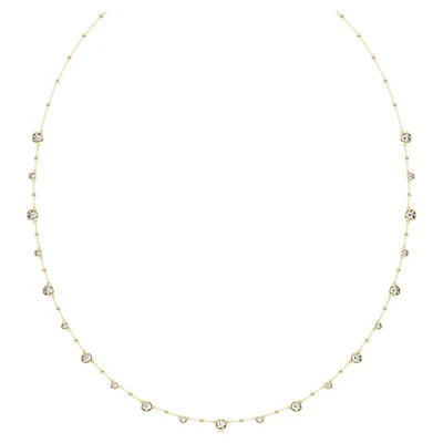 Imber Strandage in Gold Plated Metal with Swarovski Crystals - 80cm. Color: yellow | Doucet Latendresse