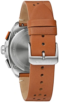 Montre Bulova Racer avec Bracelet en Cuir et Boitier en Acier Inoxydable - 42mm | Doucet Latendresse