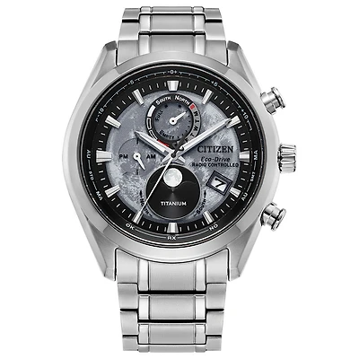 Citizen Watch Tsuki-yomi A-T with Stainless Steel Bracelet and Case - 43mm | Doucet Latendresse