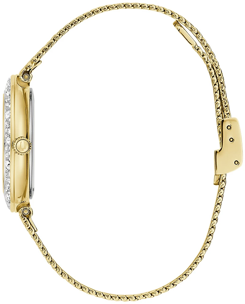 Montre Bulova Crystal avec Bracelet et Boitier en Acier Inoxydable - 32mm | Doucet Latendresse