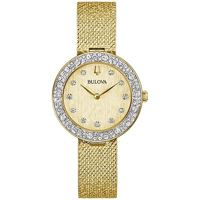 Bulova Watch Crystal with Stainless Steel Bracelet and Case - 32mm | Doucet Latendresse