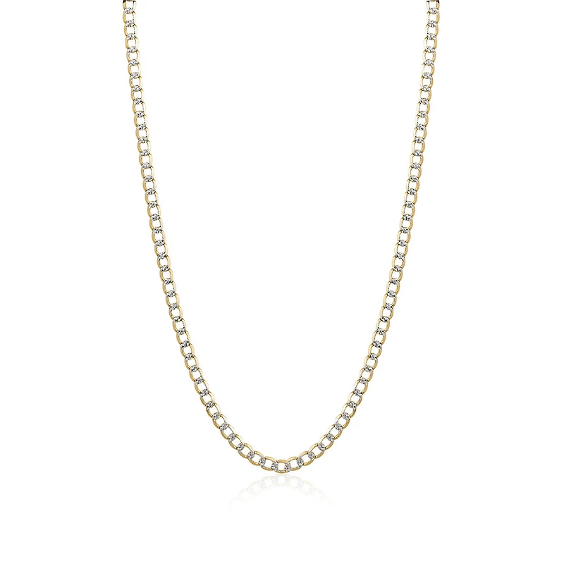 10k 2 Tone Curb Chain 18