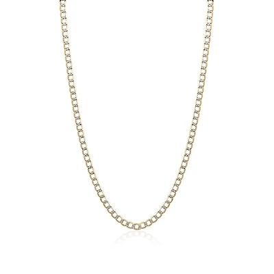 10k 2 Tone Curb Chain 18