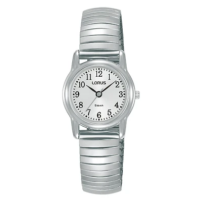 MONTRE,LORUS FEMME . ACIER INOX BOITIER LAITON CADRAN BLANC | Doucet Latendresse
